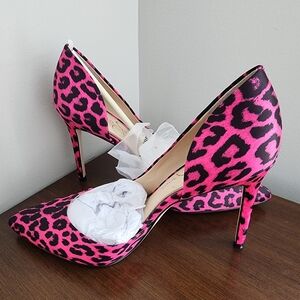 Jessica Simpson Pink Leopard Heels